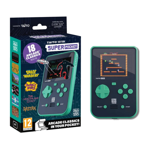 Super Pocket Evercade — console portable à jeux intégrés et port cartouche Evercade