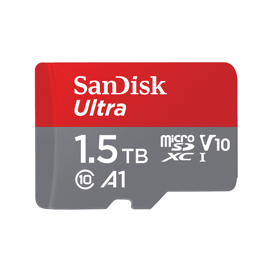 SanDisk Ultra 1.5TB microSDXC card, front view