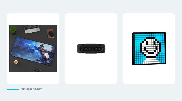 Idées cadeaux : tapis de souris XXL, récepteur Bluetooth 8BitDo et écran pixel art LED