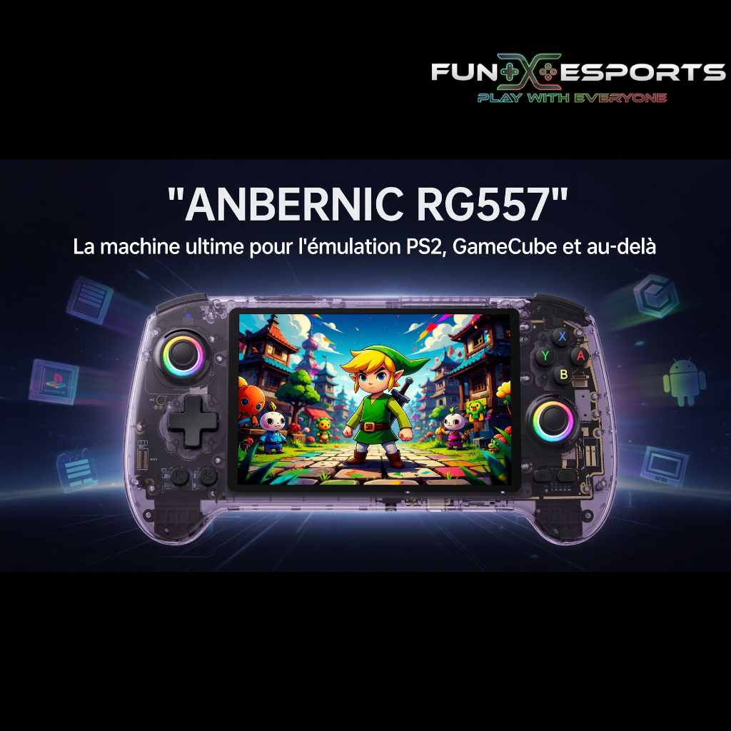 Anbernic RG557 Officiellement Dévoilée : Specs, Puissance et AMOLED