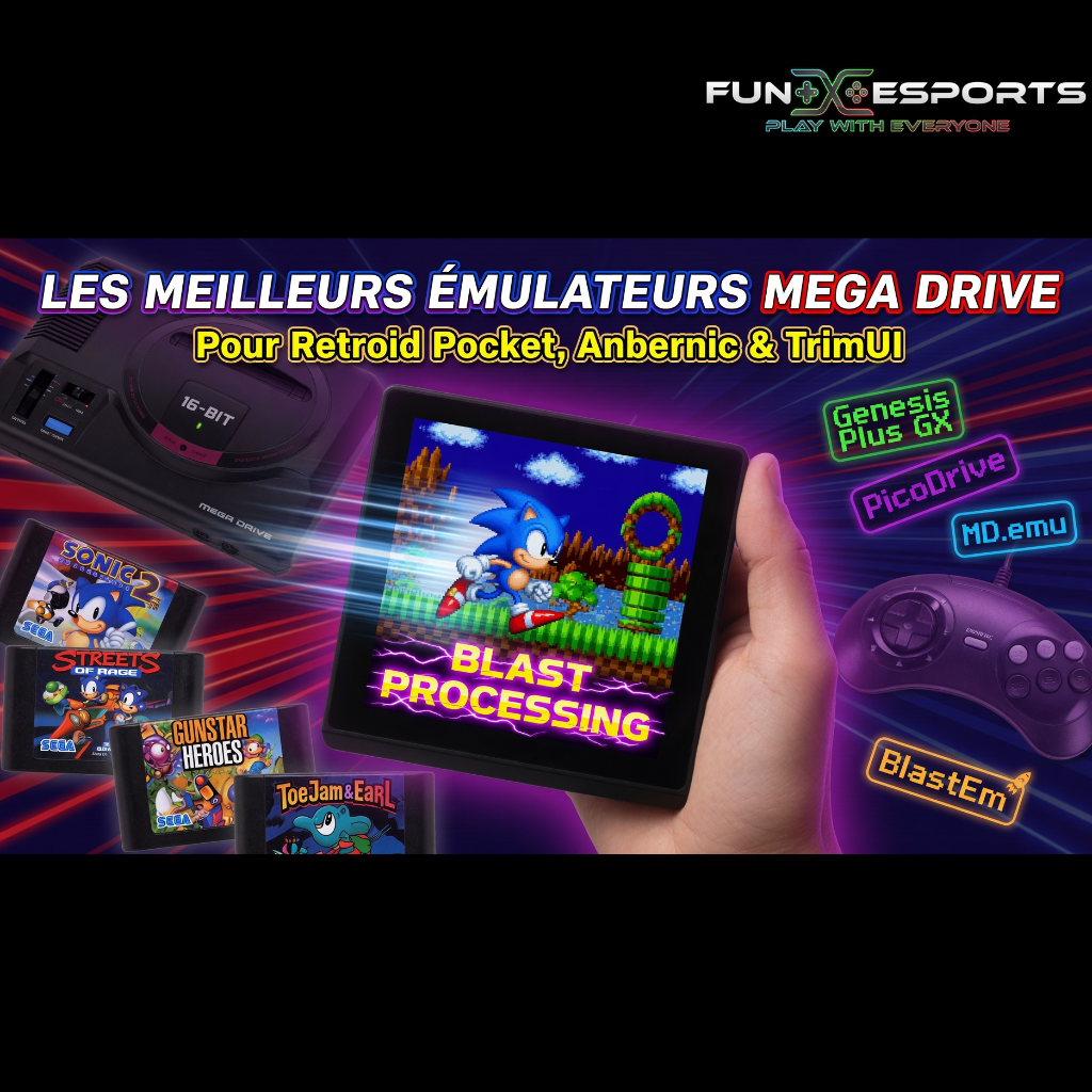 Les Meilleurs Émulateurs SEGA Mega Drive sur Console Portable (2026)