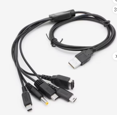 Câble de charge USB de 1,2 m pour consoles portables DSi, 2DS et 3DS