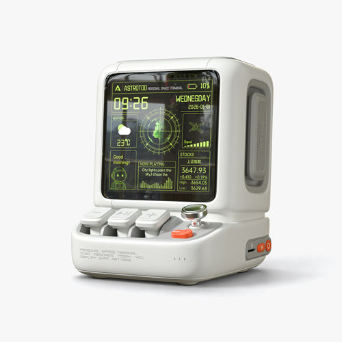 Enceinte de bureau Divoom Astrotoo — 20 W, écran 480×480, touches et joystick