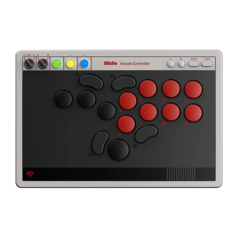 8BitDo Arcade Controller, contrôleur arcade tout-boutons sans levier, version Switch et PC