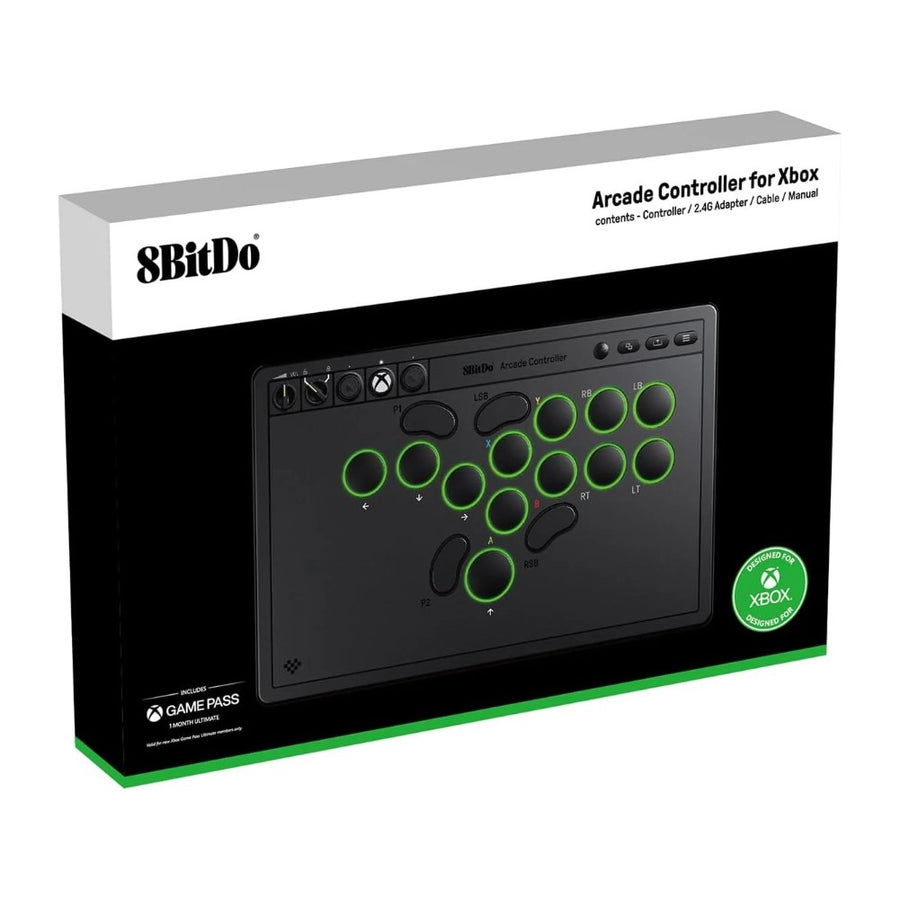 Boîte du 8BitDo Arcade Controller version Xbox et PC