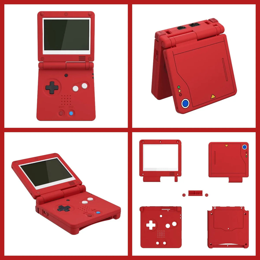 Coque de remplacement complète eXtremeRate pour Game Boy Advance SP, compatible écran IPS sans découpe — visuel 23
