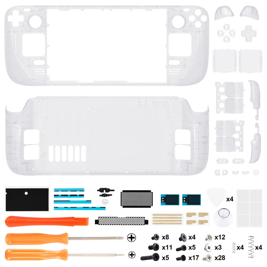 Coque complète eXtremeRate pour Steam Deck LCD, coloris transparent — visuel 40