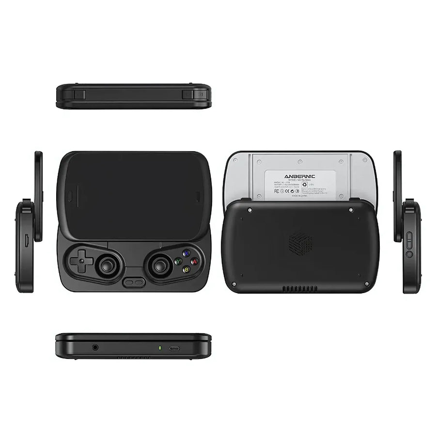 Anbernic RG Slide vue à 360 degrés, console de jeu portable avec contrôles ergonomiques et écran 4,7".