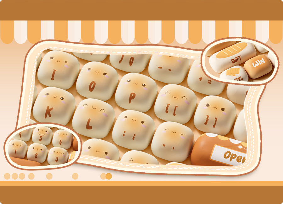 Set de keycaps PBT Akko, profils MOG/MOA/MAO, dye-sublimation 5 faces, tiges MX (visuel 10)
