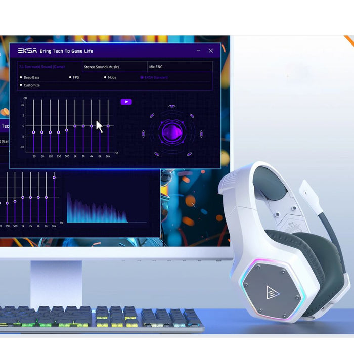 Le dongle 2,4 GHz, son vrai atout — Casque PS5 Sans Fil Eksa – Son Surround 7.1 et Confort Ergonomique