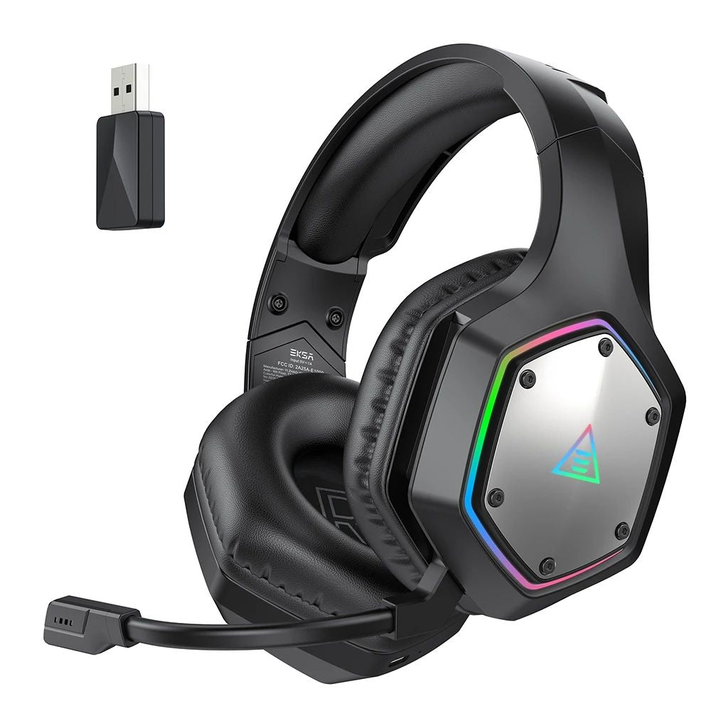 Casque PS5 sans-fil noir technologie anti-bruit piloté par IA