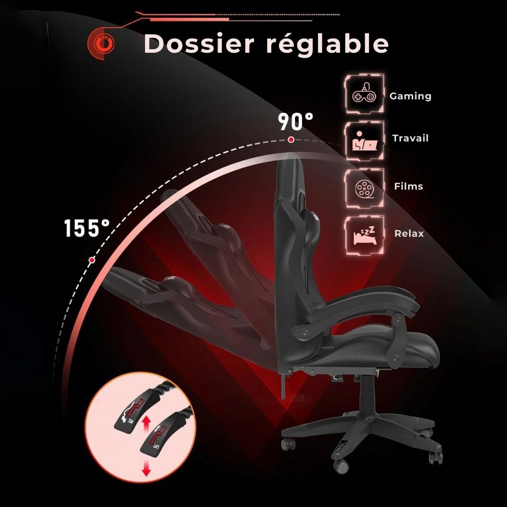 La chaise gamer qui s'adapte à vous avec ses réglages multiples