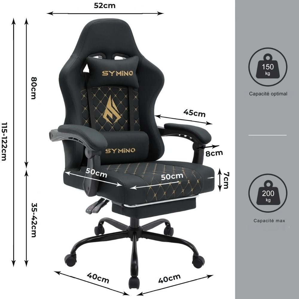 Design ergonomique et réglable pour une expérience gaming personnalisée