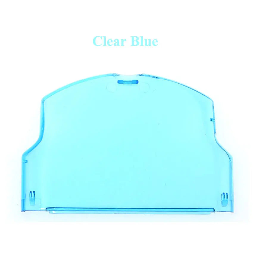 Cache de batterie de remplacement pour PSP 2000 et 3000, pièce plastique clipsable — Bleu transparent
