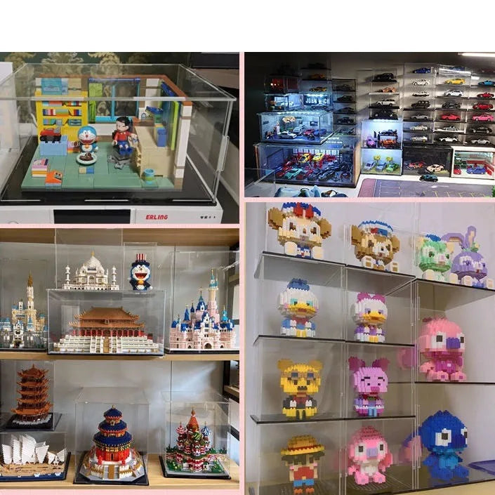 Vitrine en acrylique transparent à assembler pour figurines et objets de collection — visuel 22