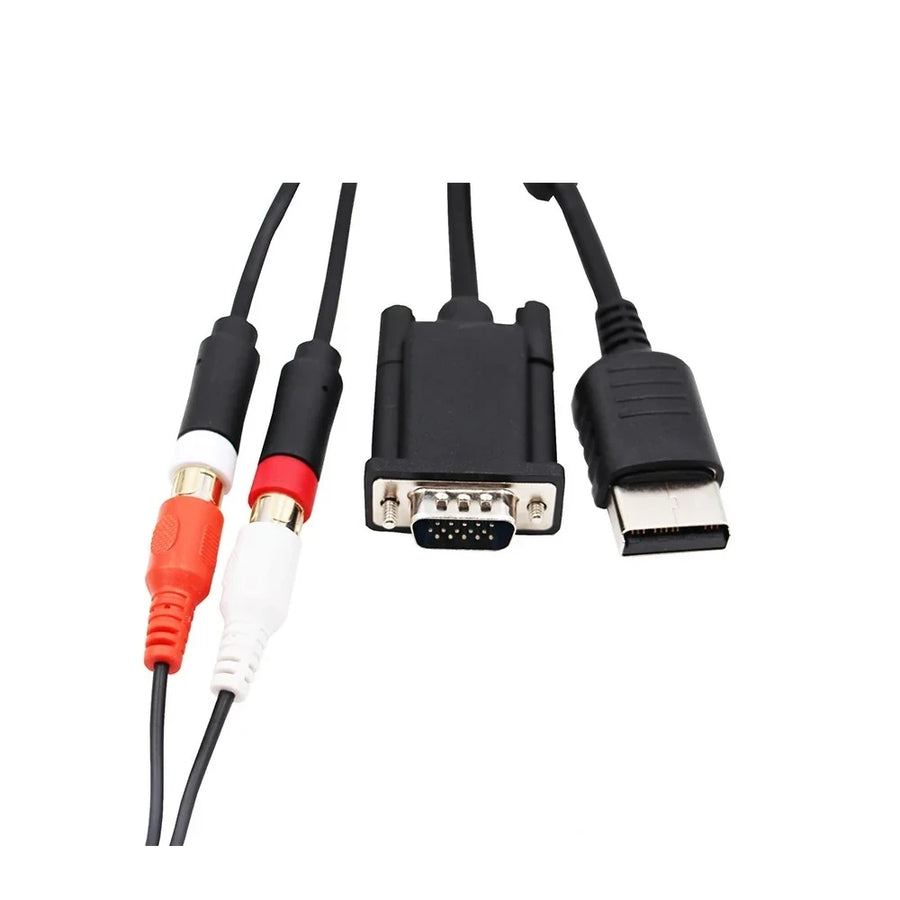 Fiches du câble VGA Dreamcast vues de près