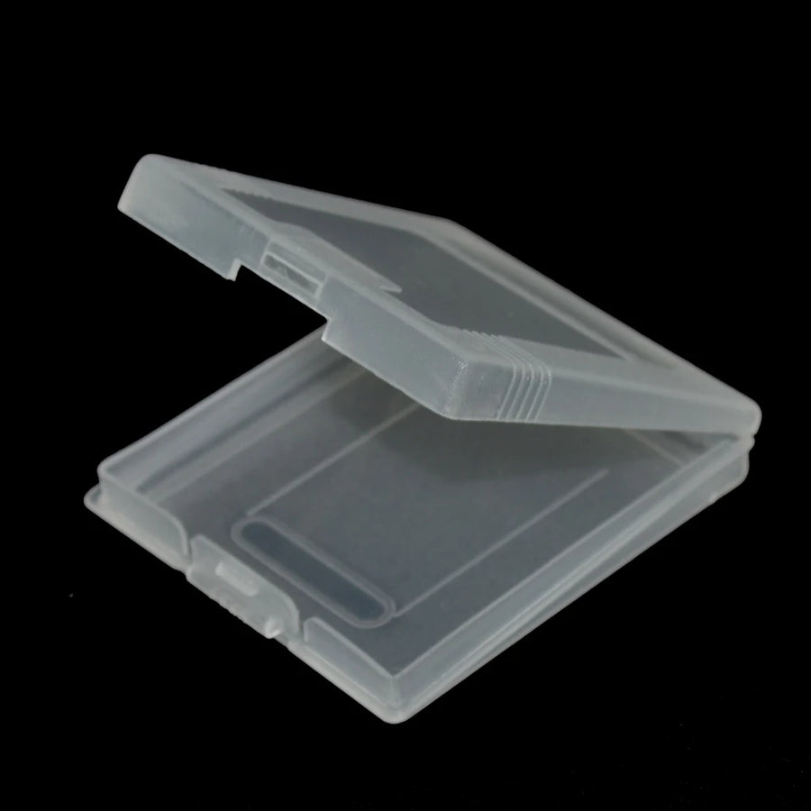 Boîtier de rangement en plastique transparent pour cartouche Game Boy Color — Blanc