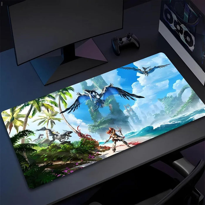 Quatre visuels inspirés de Forbidden West — Tapis de souris XXL - Horizon Zero Dawn Forbidden West