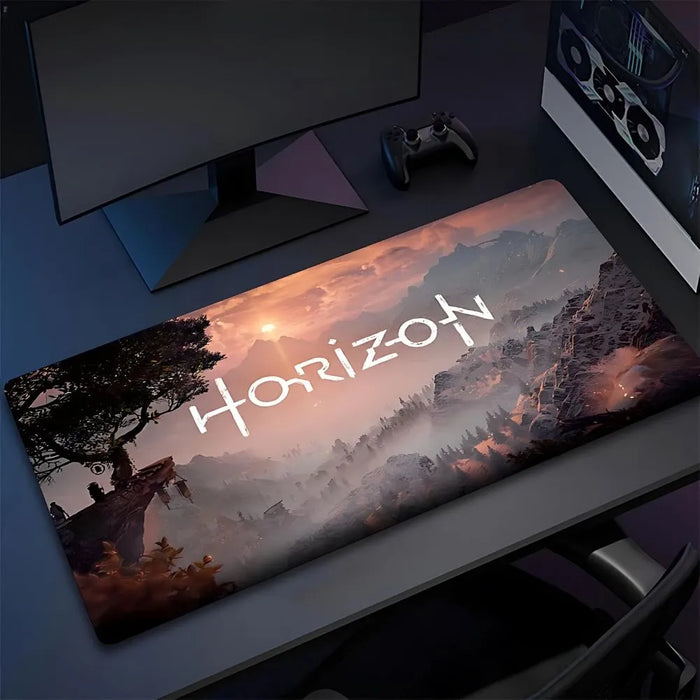 Surface dense, bords ourlés — Tapis de souris XXL - Horizon Zero Dawn
