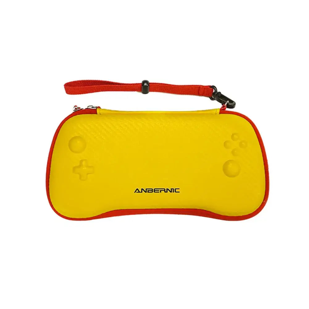 Housse Anbernic RG557 – Protection colorée et stylée en jaune et rouge pour console de jeu. Design fun et pratique.