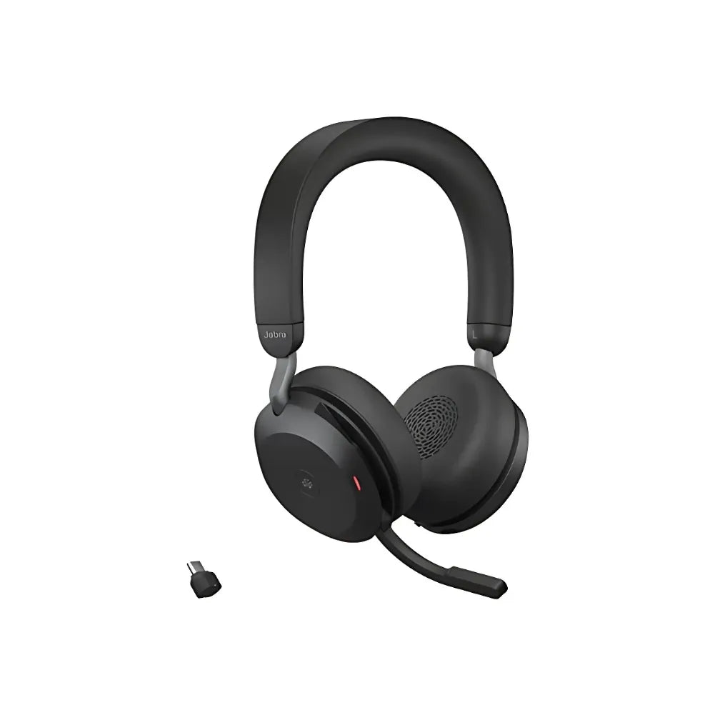 Jabra Evolve2 75 noir avec perche micro télescopique