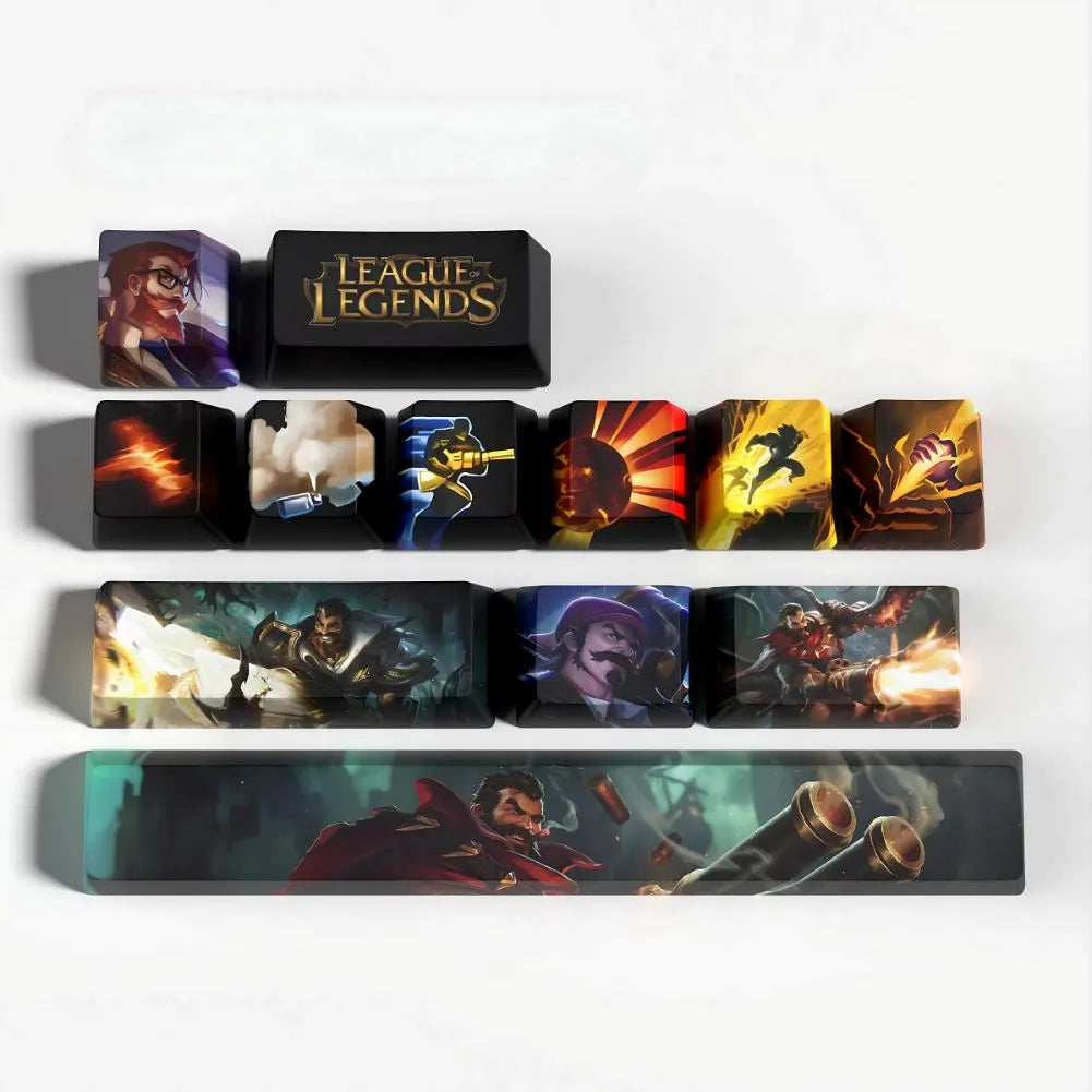 Keycaps Graves League of Legends pour Clavier Mécanique – Design Exclusif en PBT