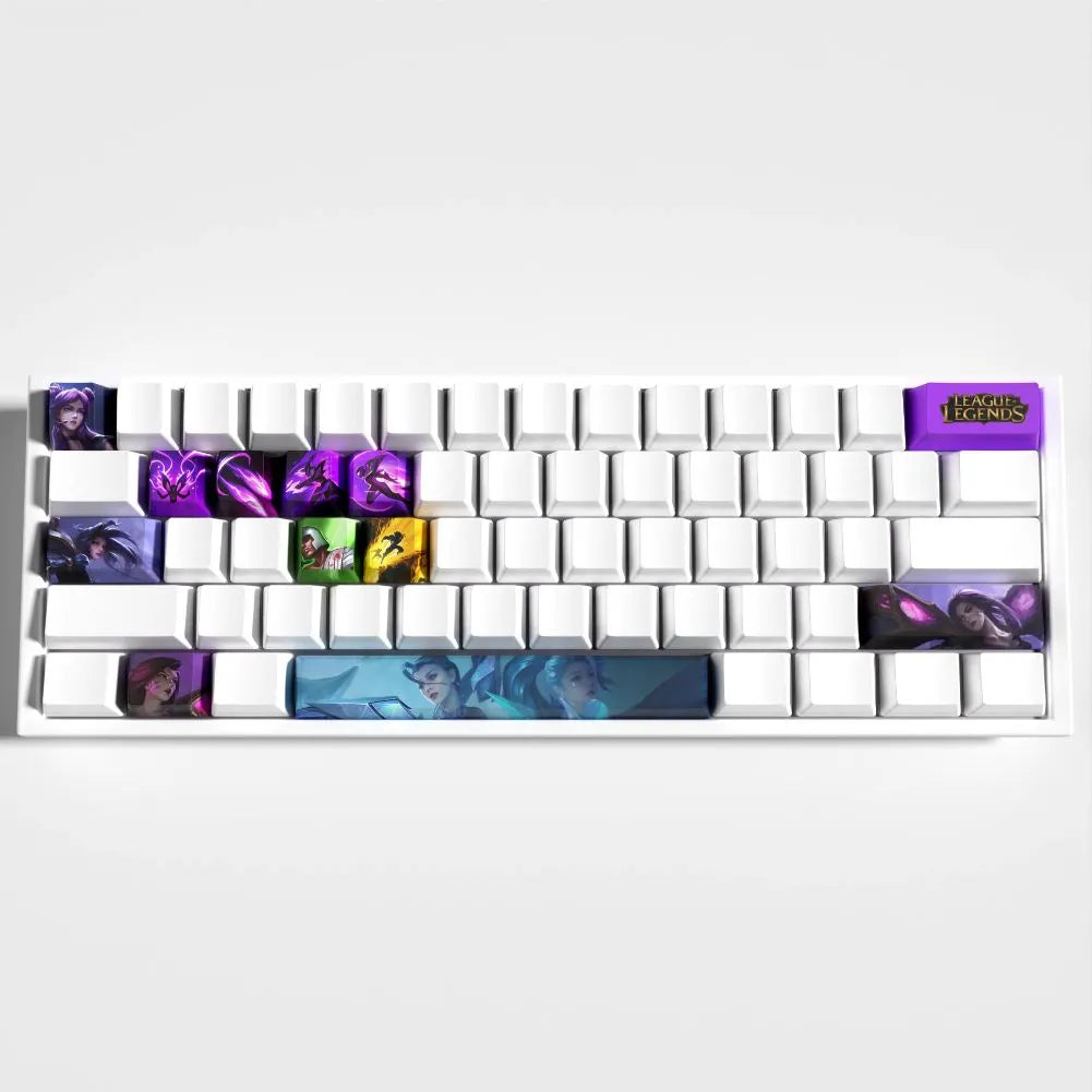 Keycaps Kaisa League of Legends – Set de 12 Keycaps PBT pour Clavier Mécanique