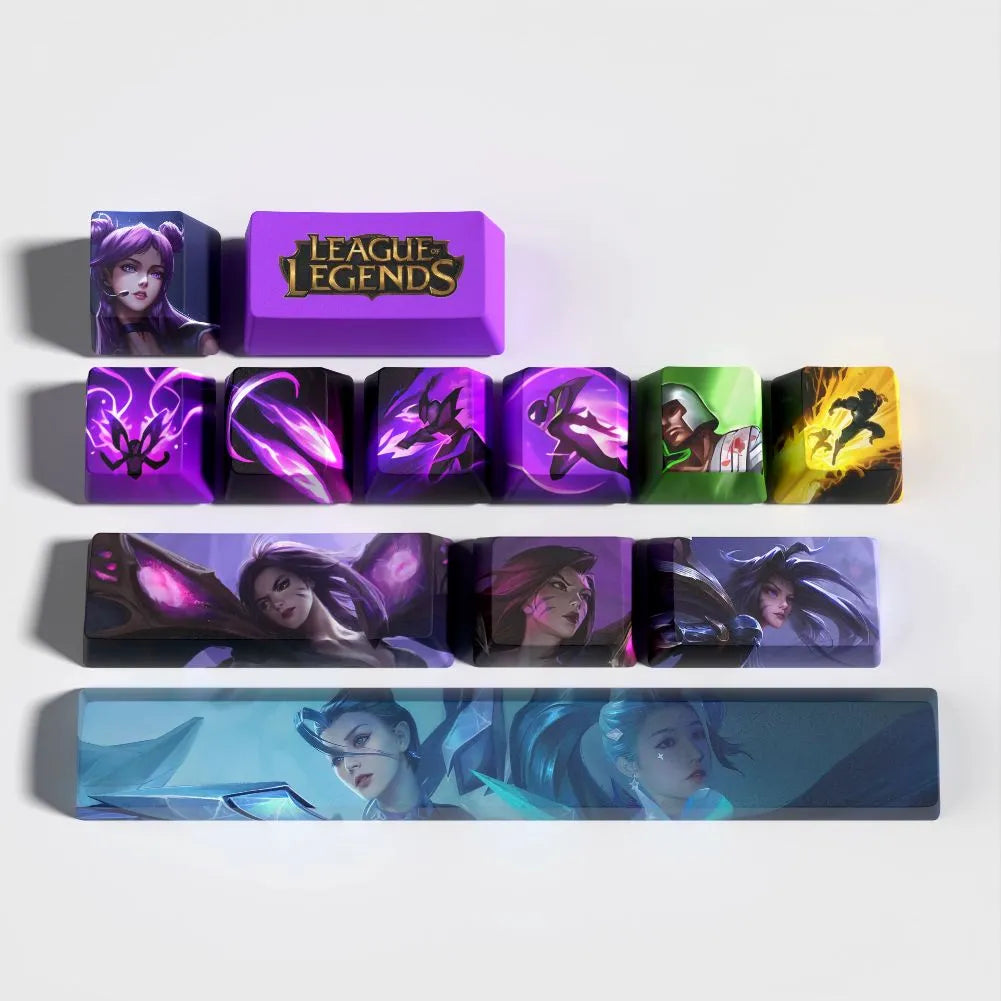 Keycaps Kaisa League of Legends – Set de 12 Keycaps PBT pour Clavier Mécanique