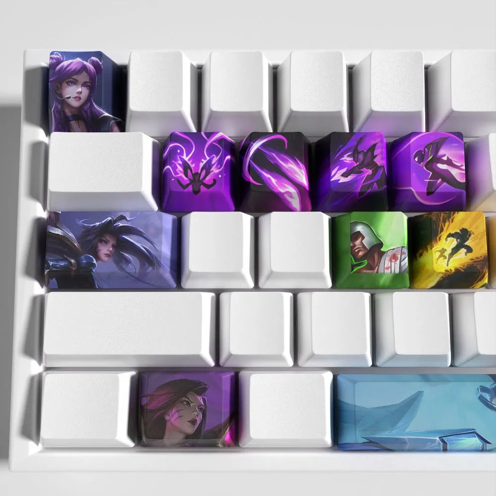 Keycaps Kaisa League of Legends – Set de 12 Keycaps PBT pour Clavier Mécanique