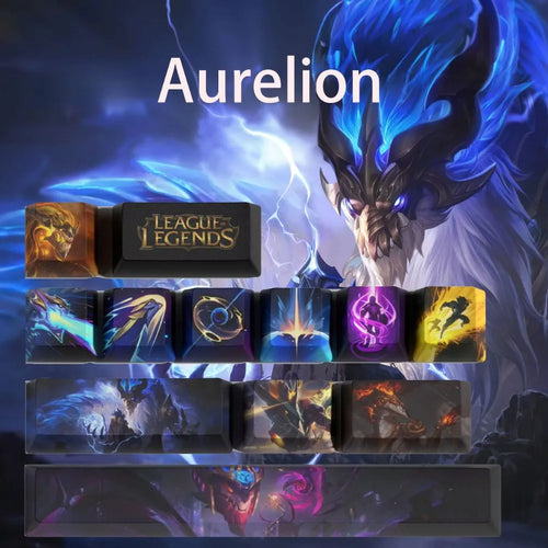 Keycaps Aurelion Sol League of Legends – ce que donne le set sous un rétroéclairage RGB