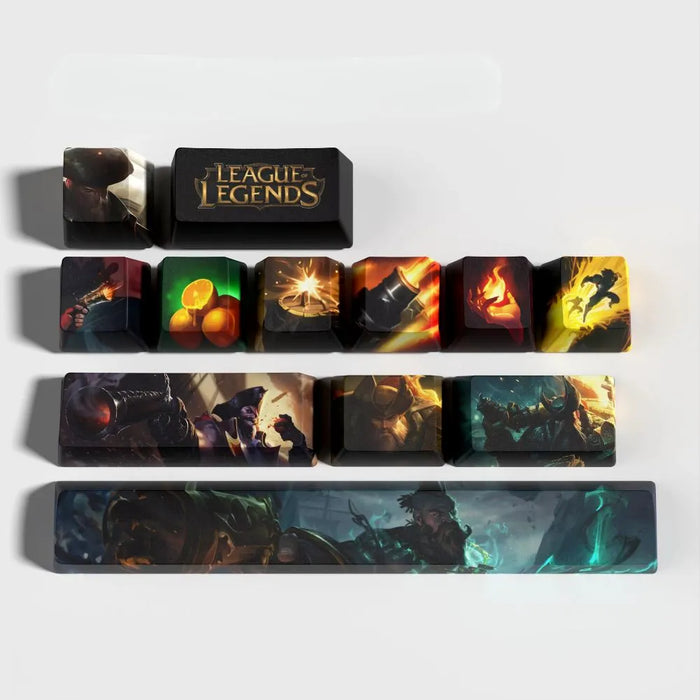 Ce que le set ne fait pas — Keycaps Gangplank League of Legends – Compatible Cherry MX, Gateron, Kailh