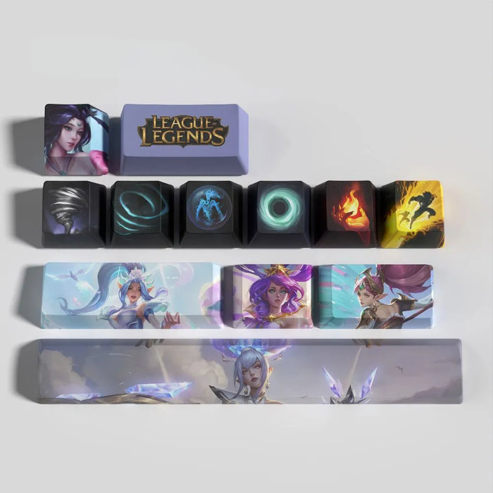 Là où le set s'arrête — Keycaps Janna League of Legends – Profil OEM rangée par rangée