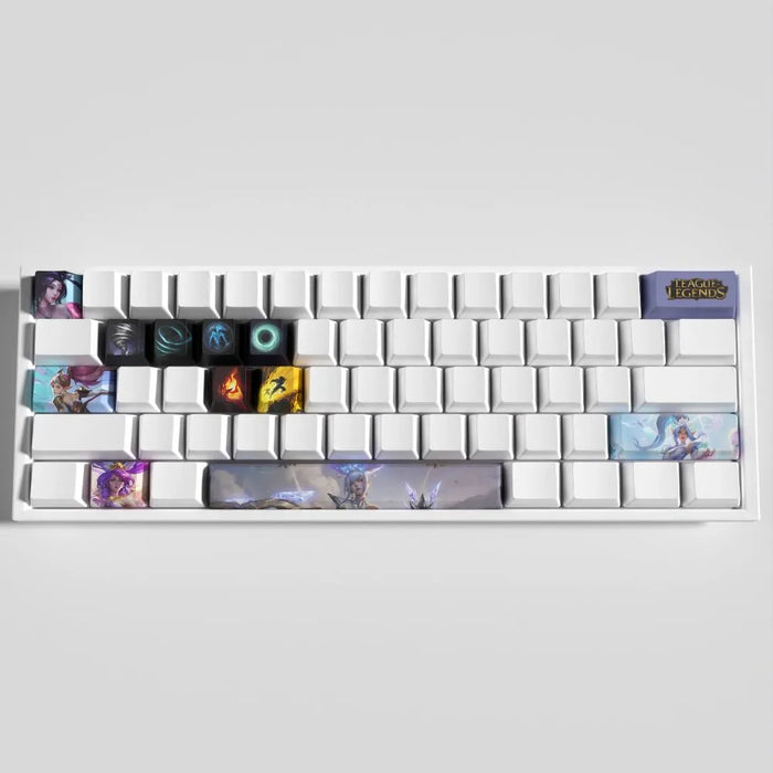 Rangée par rangée : le profil OEM en pratique — Keycaps Janna League of Legends – Profil OEM rangée par rangée