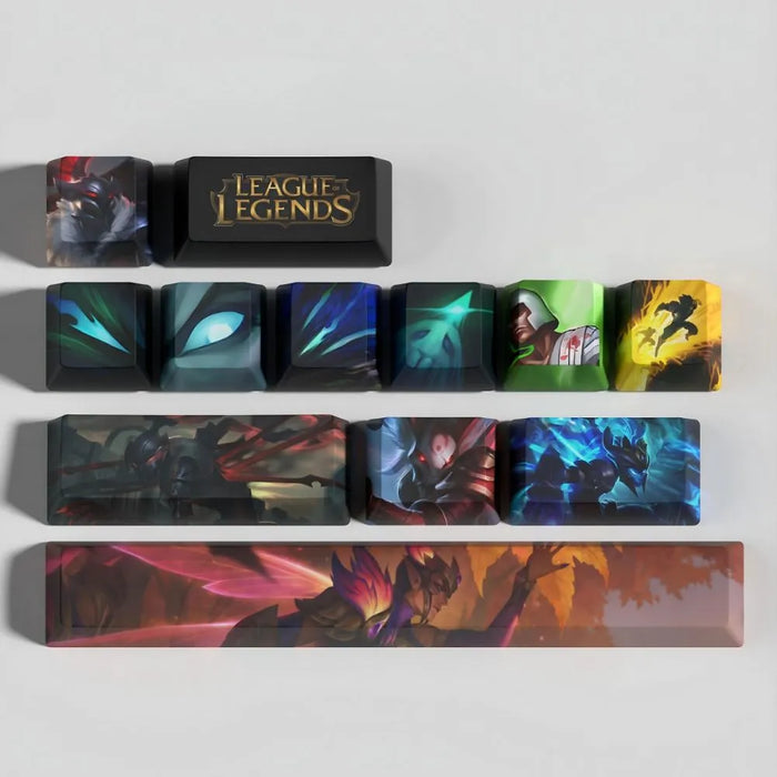 Ce que le bleu-vert ne recouvre pas — Keycaps Kalista League of Legends – ne changer que ZQSD et les touches d'action