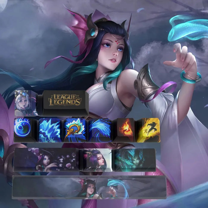Palette claire : ce qui compte avant la pose — Keycaps Nami League of Legends – aqua et pastel pour un setup doux