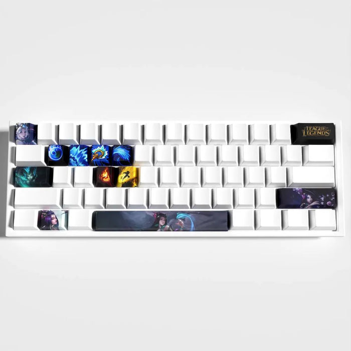 Marées pastel : l'accord avec un bureau clair — Keycaps Nami League of Legends – aqua et pastel pour un setup doux