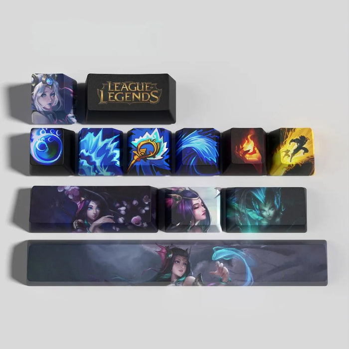 Les limites du set — Keycaps Nami League of Legends – aqua et pastel pour un setup doux