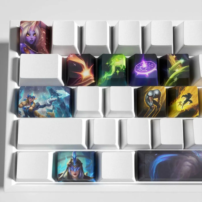 Soraka, la clarté céleste posée sur le clavier — Keycaps Soraka League of Legends – garder des touches claires propres