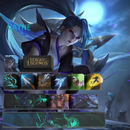 Keycaps Vayne League of Legends – Le set discret des setups épurés