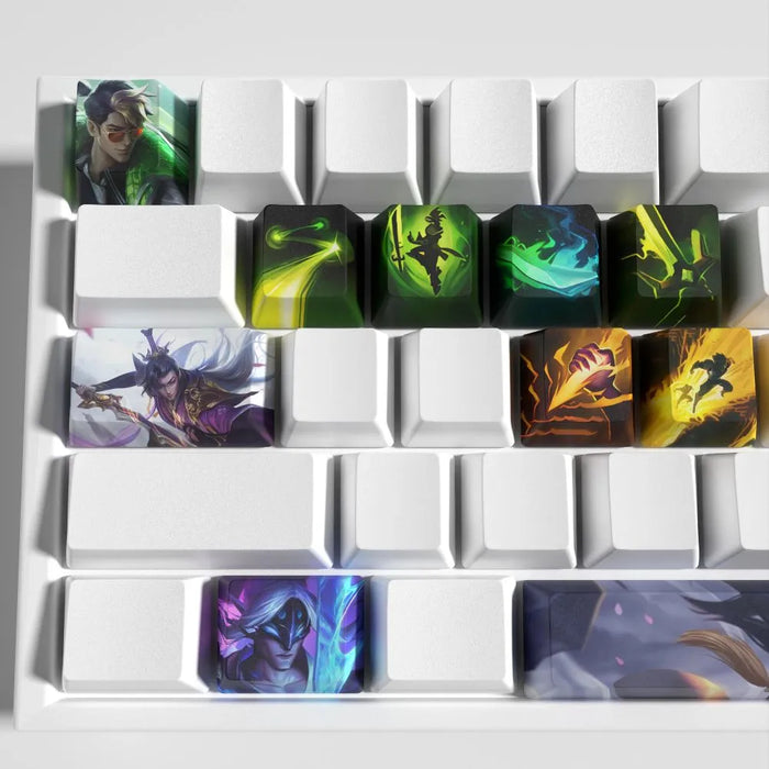Le sabreur d'Ionie sur douze touches — Keycaps Master Yi League of Legends – le set idéal pour un premier changement