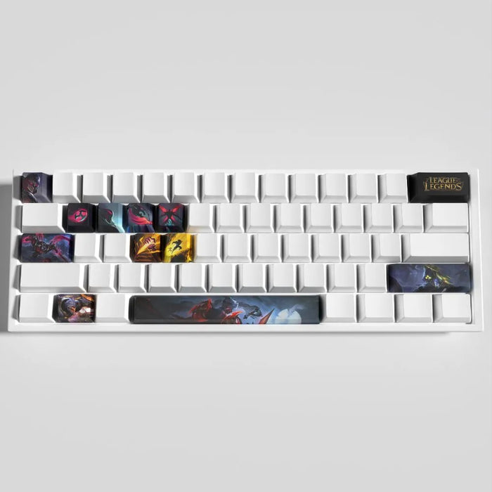 Du rouge sur du noir : ce que ça demande à l'impression — Keycaps Zed League of Legends – Le duo noir et rouge du setup gaming