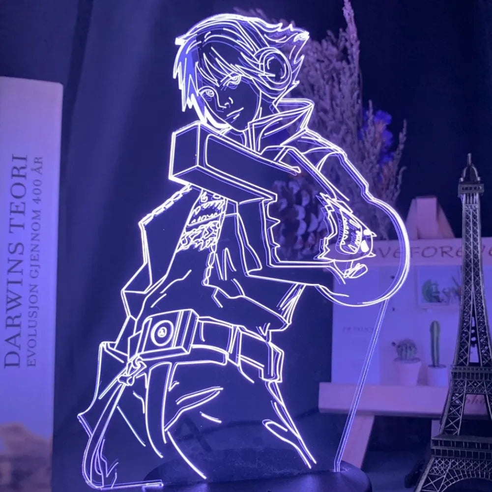 Lampe 3D LED Ezreal de couleur blanche