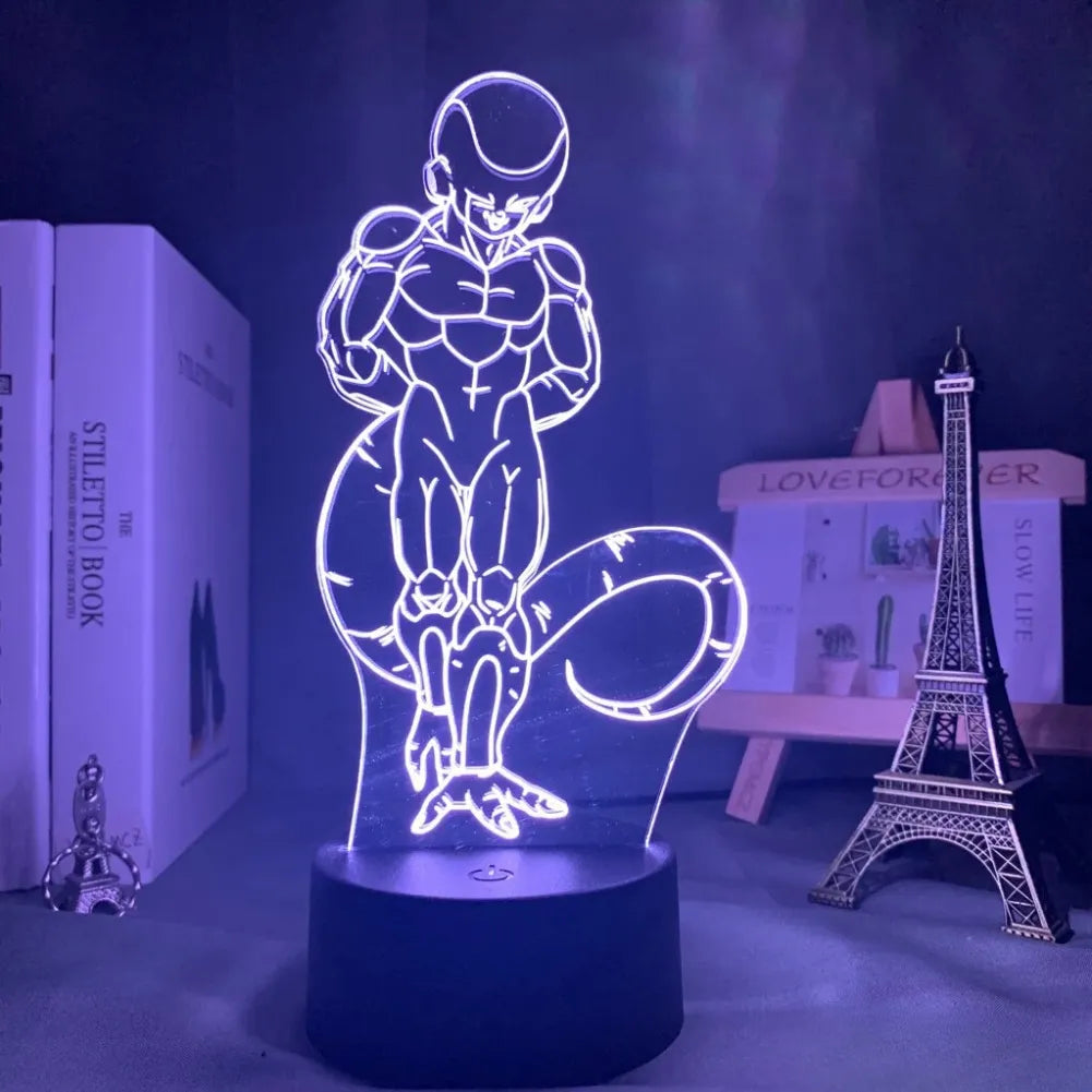 Lampe LED 3D Freezer Forme Finale allumée