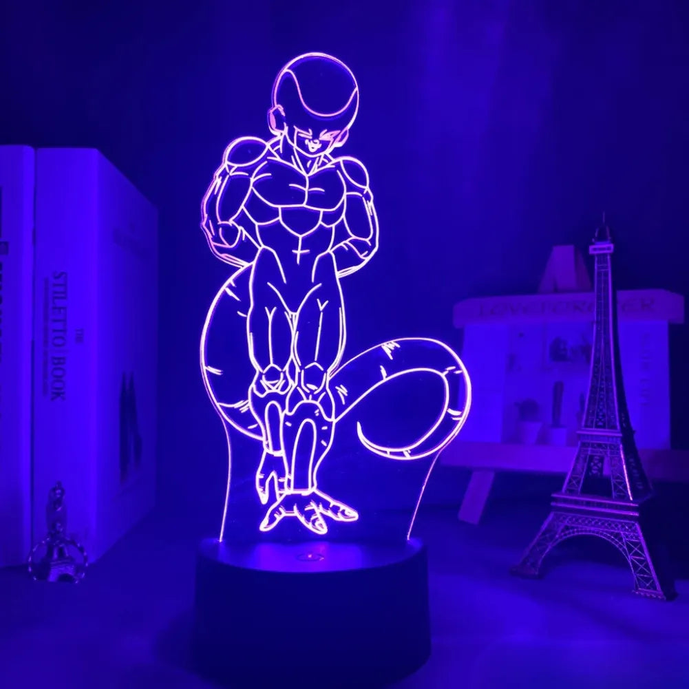 Lampe LED 3D Freezer Forme Finale allumée violet