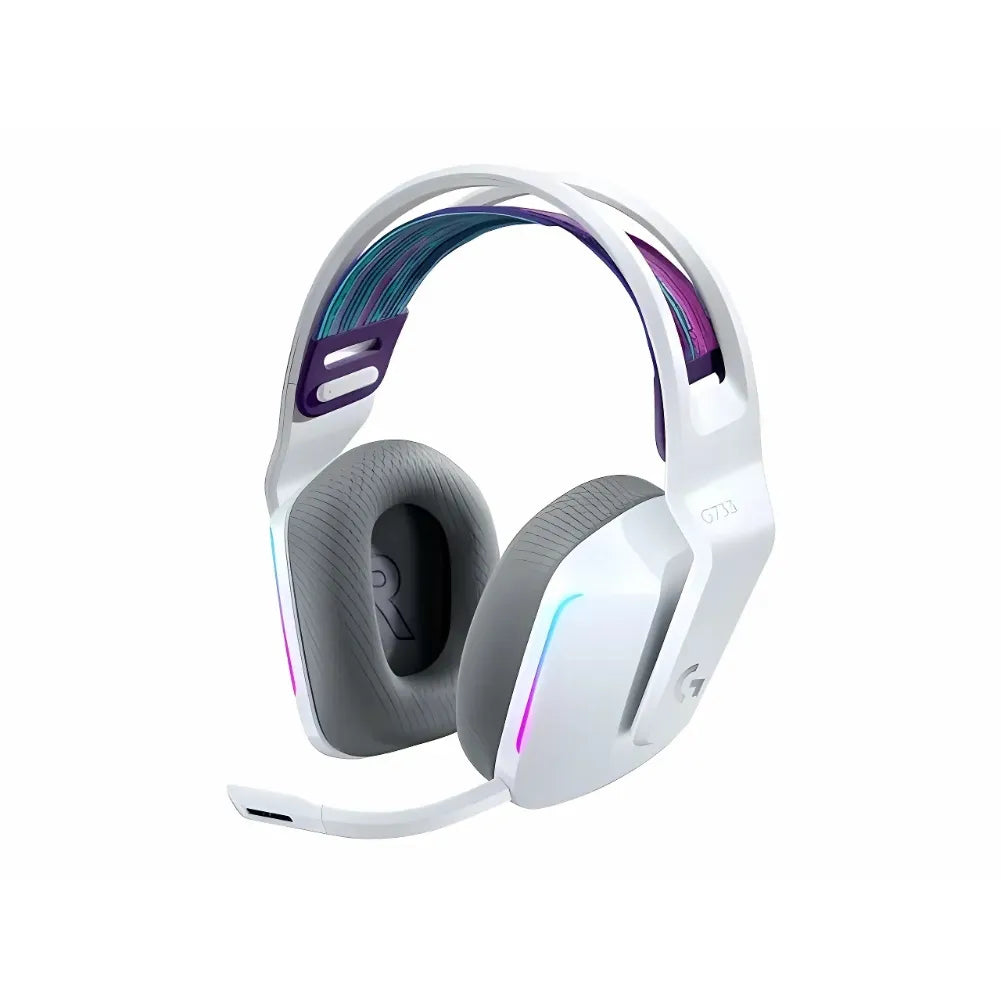  Casque Logitech G733 LIGHTSPEED blanc – Vue de face