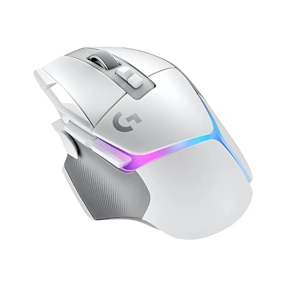 Souris gaming Logitech G502 X PLUS blanche avec éclairage LIGHTSYNC