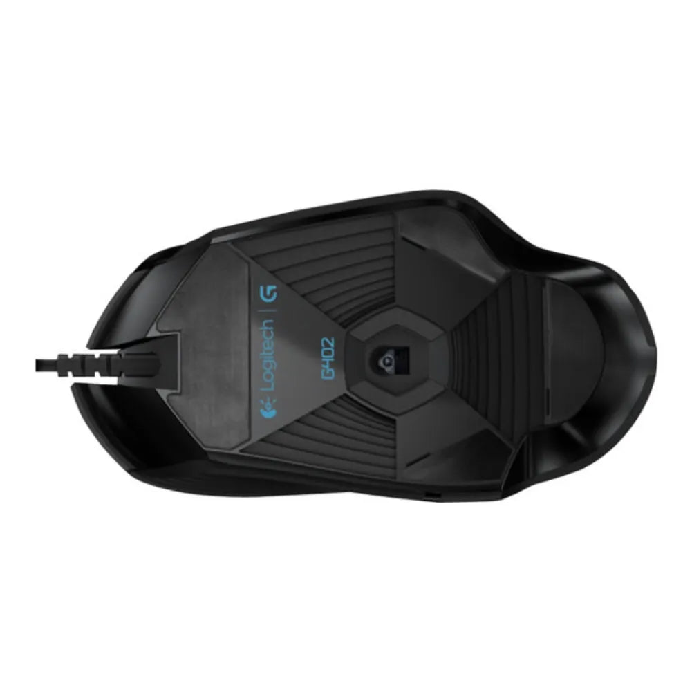 Souris gaming ergonomique avec grip en caoutchouc antidérapant
