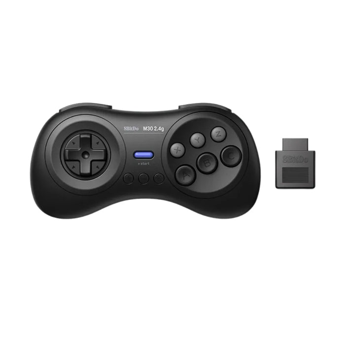 A 6-button design built for brawling — 8BitDo M30 2.4G Sega Genesis Controller – The Ultimate Wireless Retro Gaming