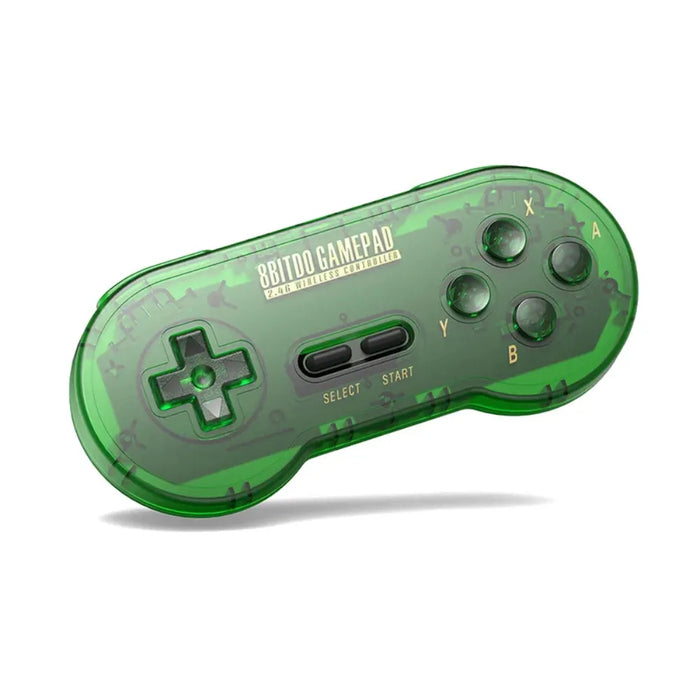 The iconic transparent retro design — 8BitDo SN30 2.4G Controller – Wireless SNES Retro Gaming