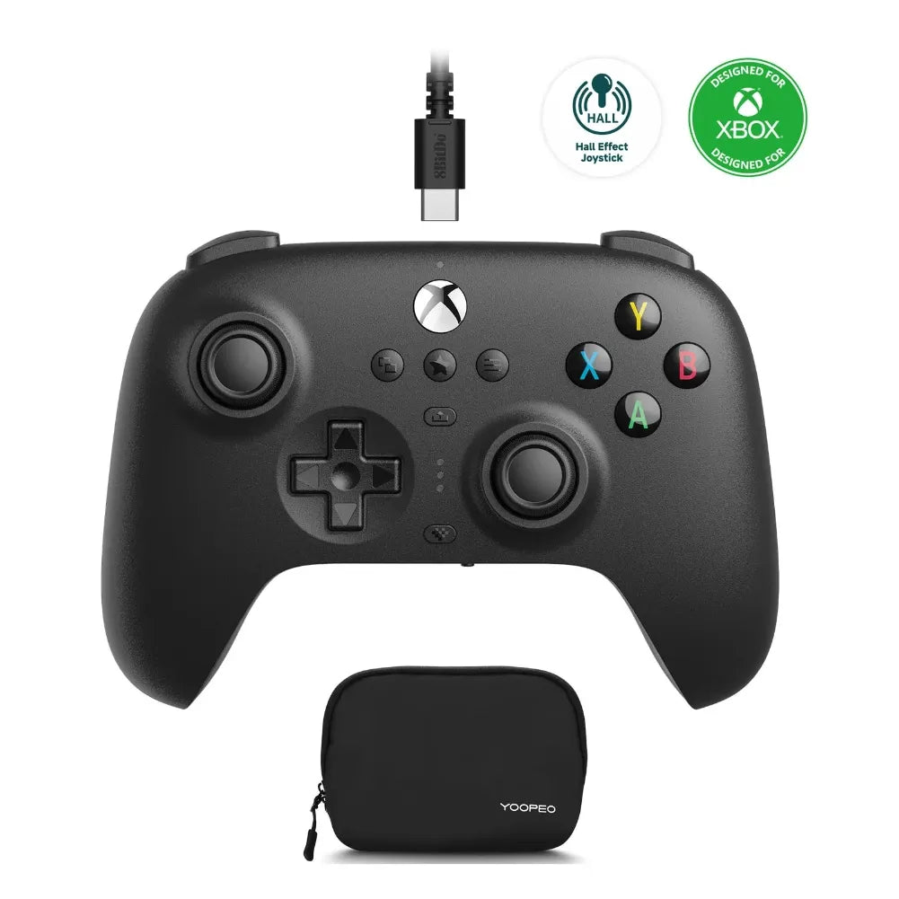 Manette 8BitDo Noir Ultimate Wired avec sac de rangement